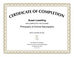 Certificate Philosophy of Animal naturopathy